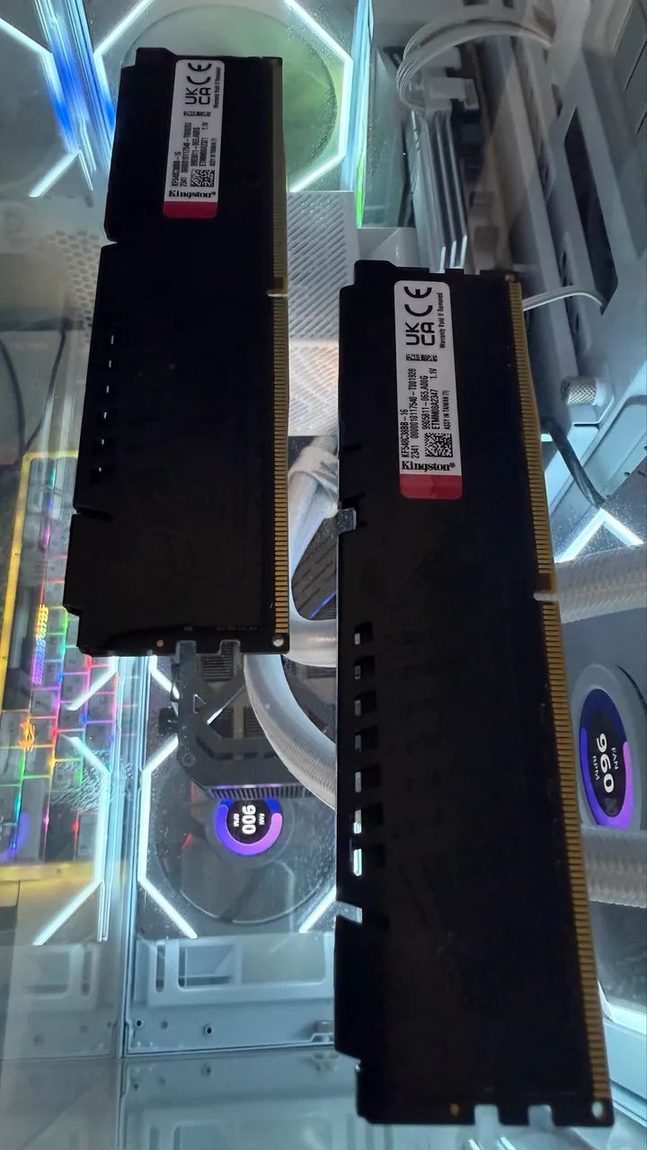 MEMÓRIA RAM KINGSTON FURY BEAST 32GB RGB (2X16GB) DDR5 - 4500MHZ - PRETA - Foto 2