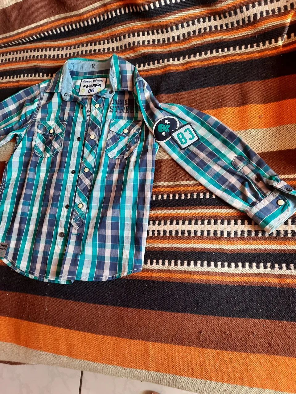 Camisa xadrez infantil  - Foto 3