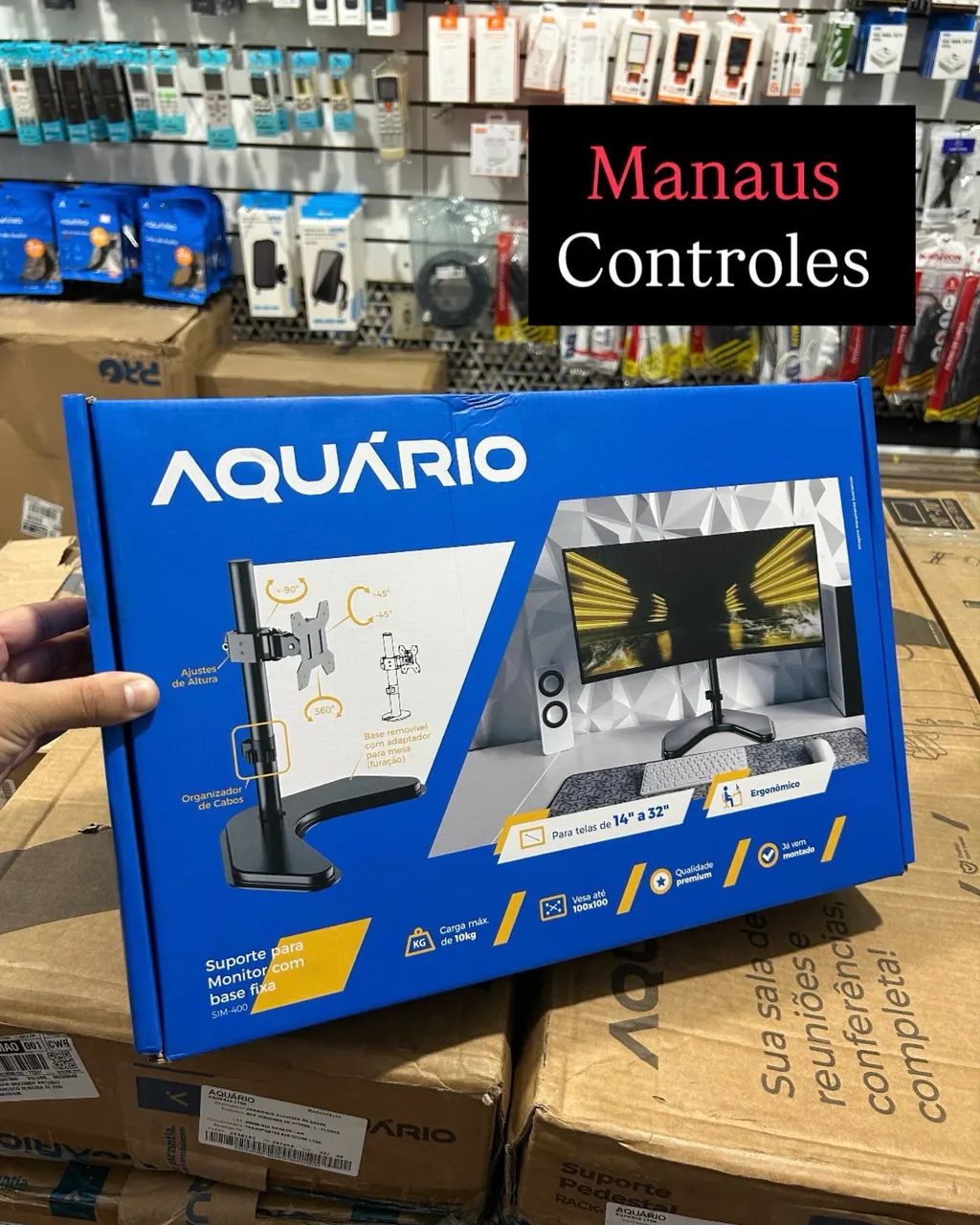 Suporte de Monitor de Mesa 14 - 32 Polegadas 
