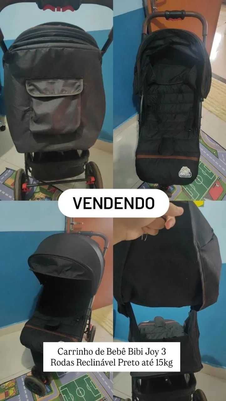 Carrinho de bebê até 15 kg