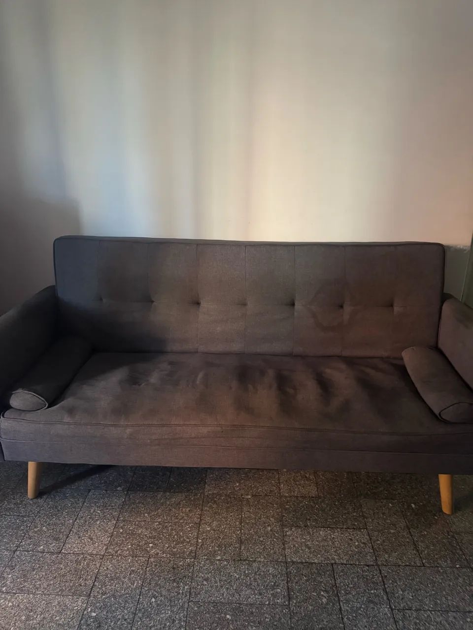 Sofá Cama Cinza - Foto 2