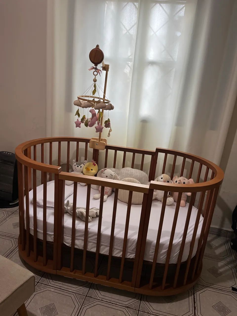 BERÇO OVAL SLIM 4 EM 1 - Lilibee - Foto 2