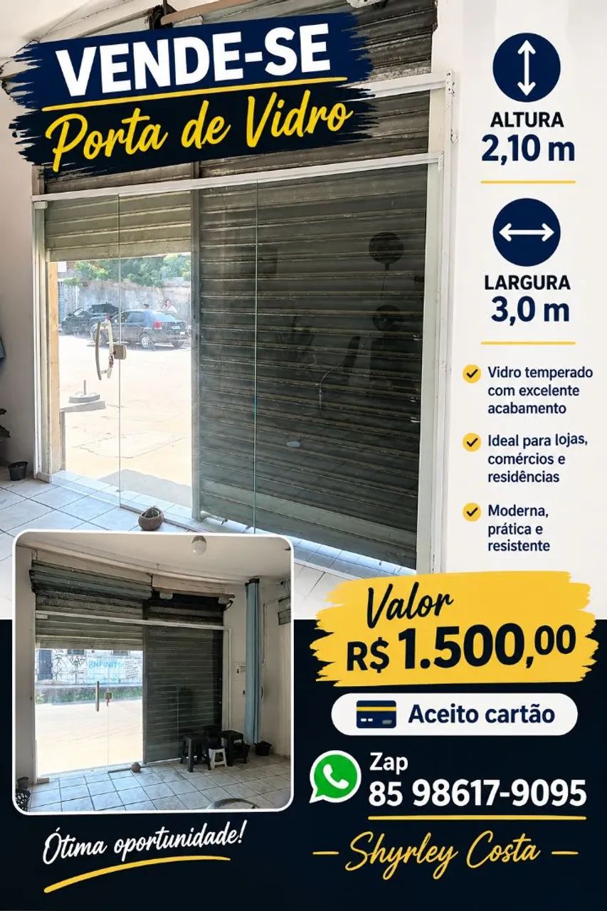Porta de vidro 