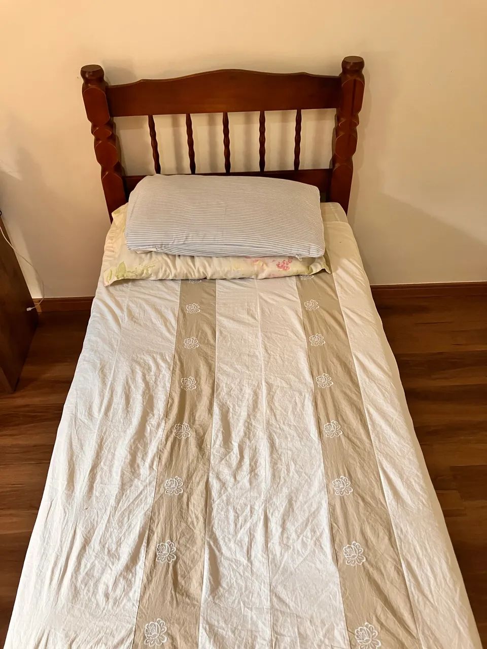 Cama de Solteiro Madeira Maciça - Palmo Castanho - Foto 2