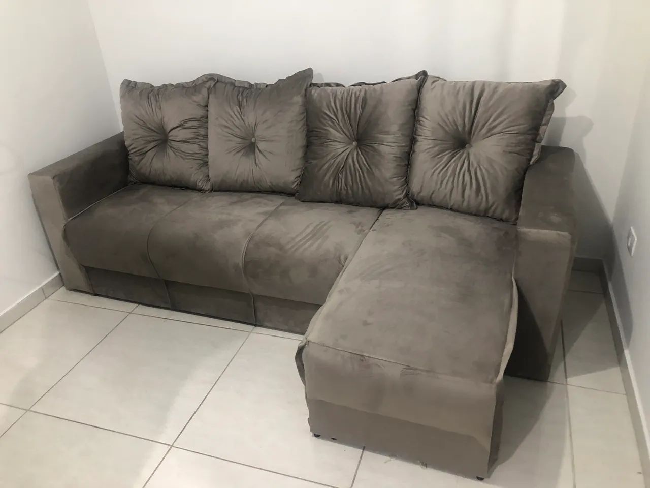 Sofá com chaise várias cores / NOVO / ENTREGAMOS 