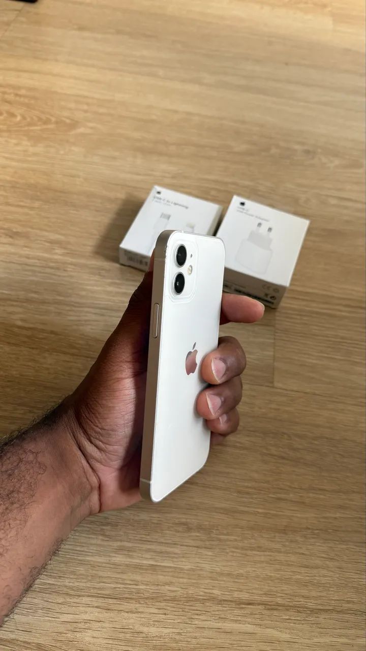 IPHONE 12 BRANCO 128GB C/GARANTIA EM ATÉ 18X - Celulares e