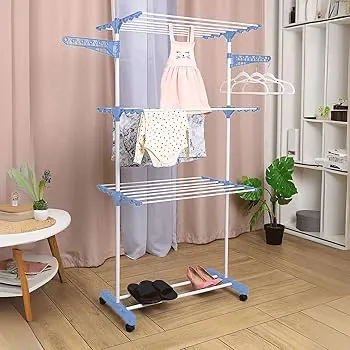 Varal de Chão Pratik Portátil em Aço 80 x 0,50 x 0,80cm - Área