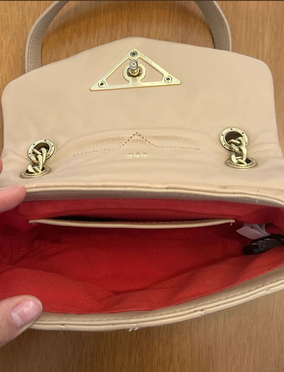 Bolsa Schutz 944 amêndoa média  - Foto 3