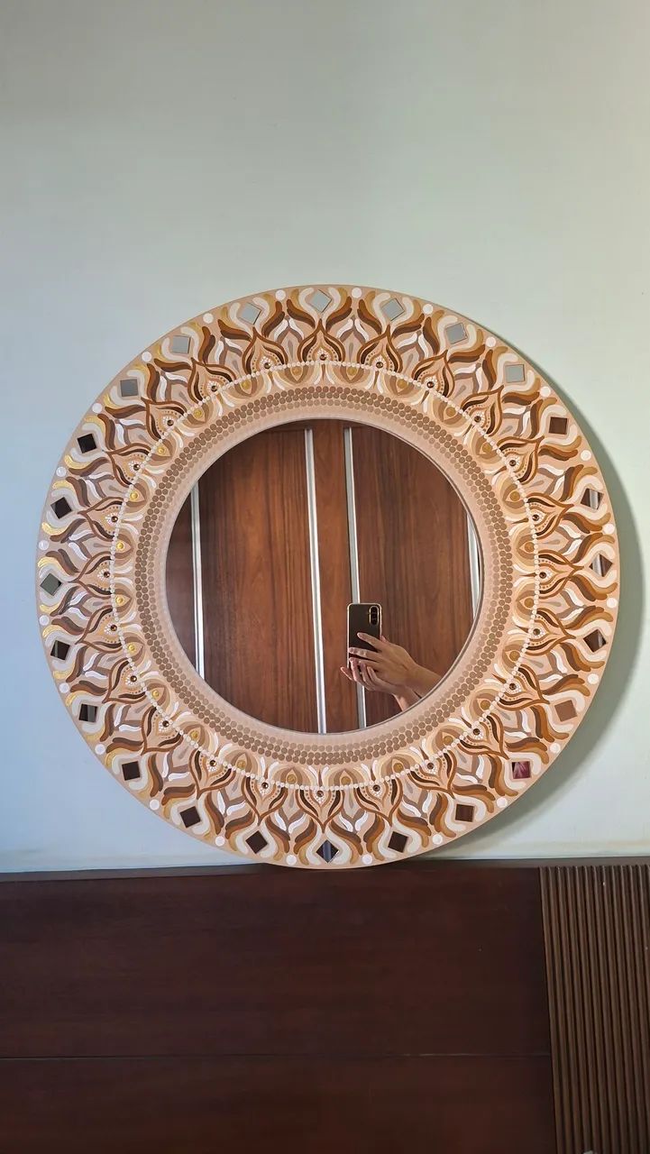 Mandala 70cm com Espelho  - Foto 3