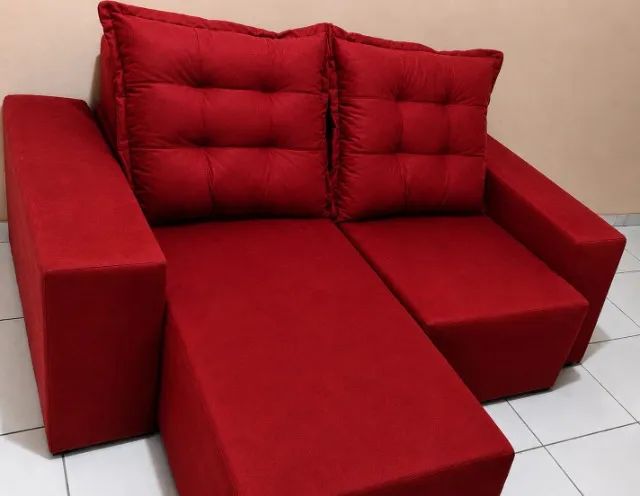 SOFÁ RETRÁTIL 1,90M | PRONTA ENTREGA | PAGUE APÓS RECEBER - Foto 4