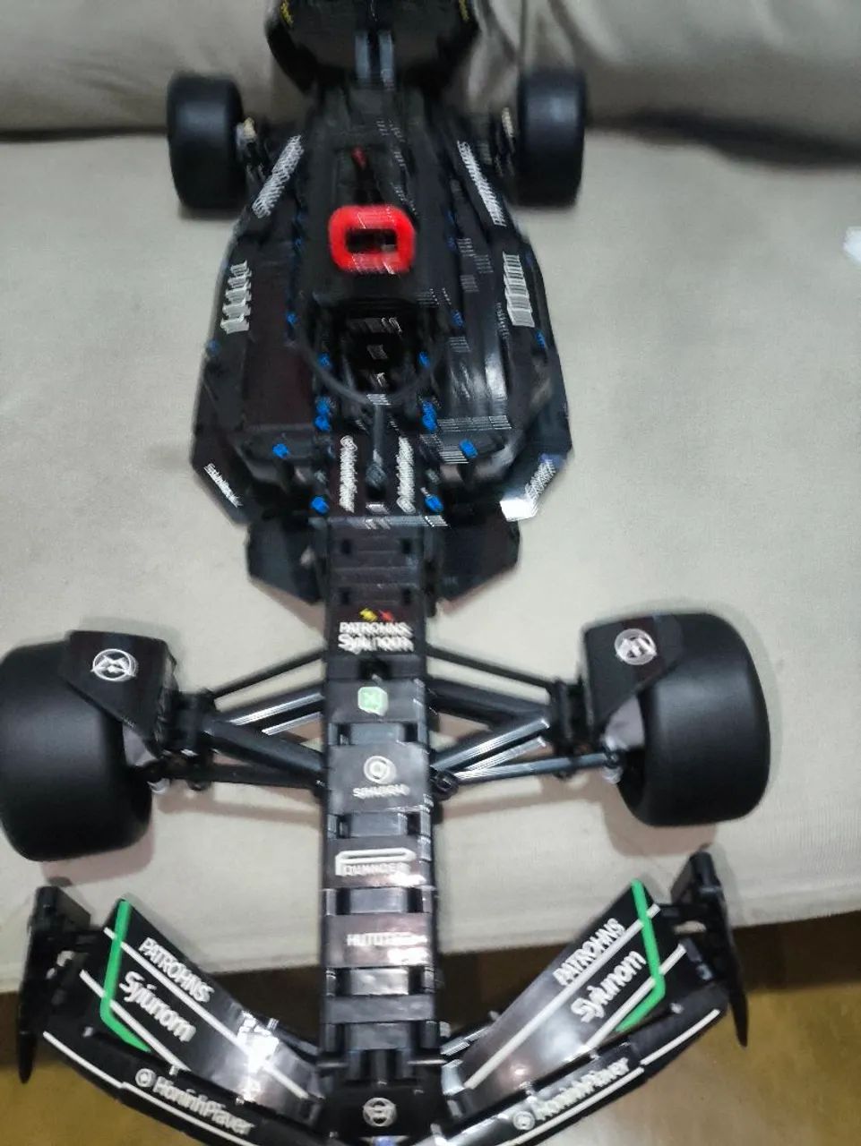 Carrinho Lego moc formula 1 f1 Mercedes com manual