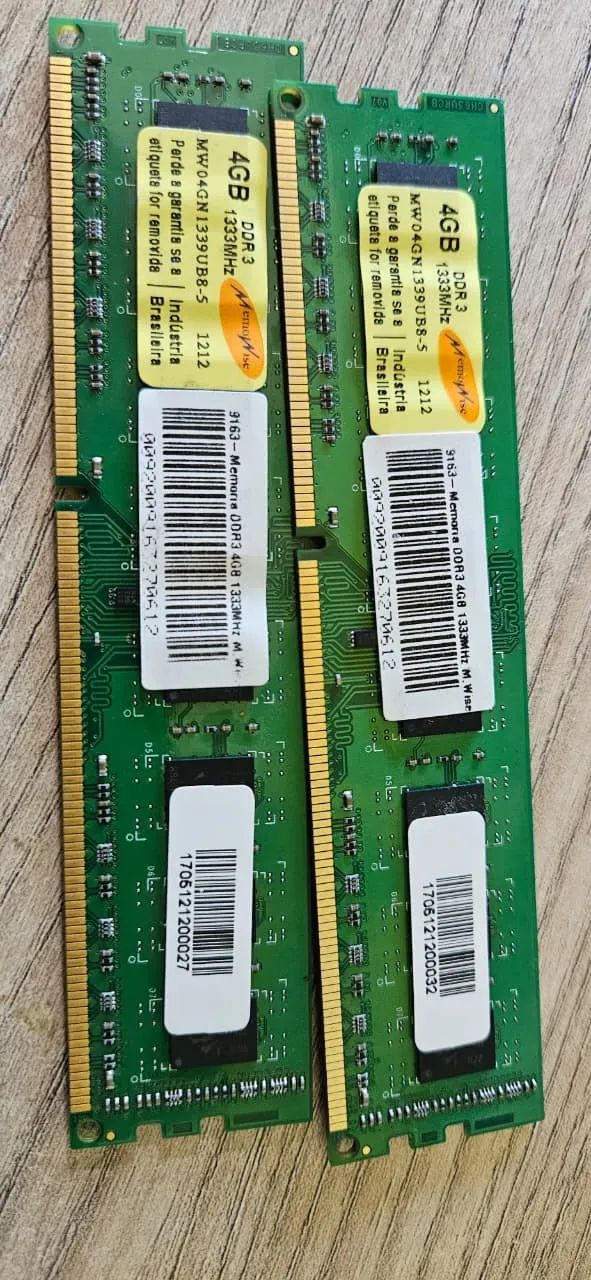 Memoria DDR3 2x4GB 1333mhz