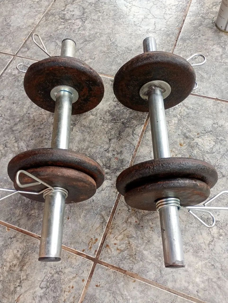 Halteres par com presilhas 