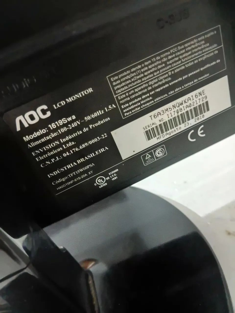 Monitor AOC 15,5" + Cabo VGA - Foto 4