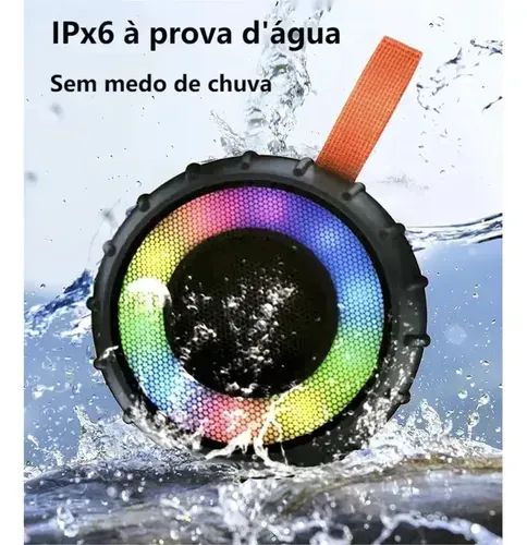 Caixa De Som Portátil Bluetooth Resistente A Água - Foto 2