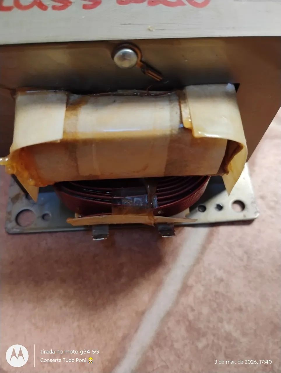 Fonte trafo peça de  microondas 127 v  - Foto 3