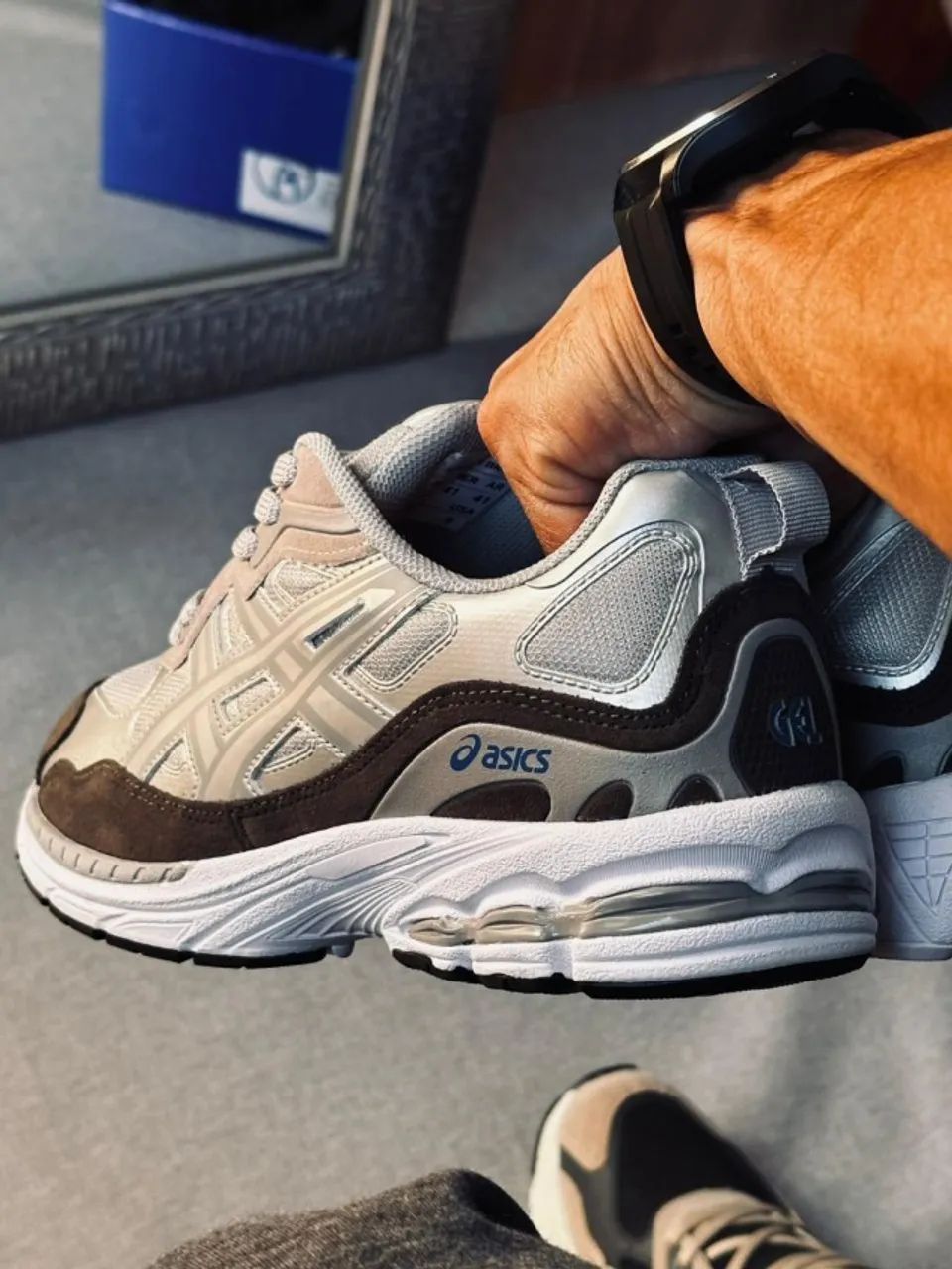 Tênis Asics Gel-NYC Cinza/Grafite Masculino Importado Premium
