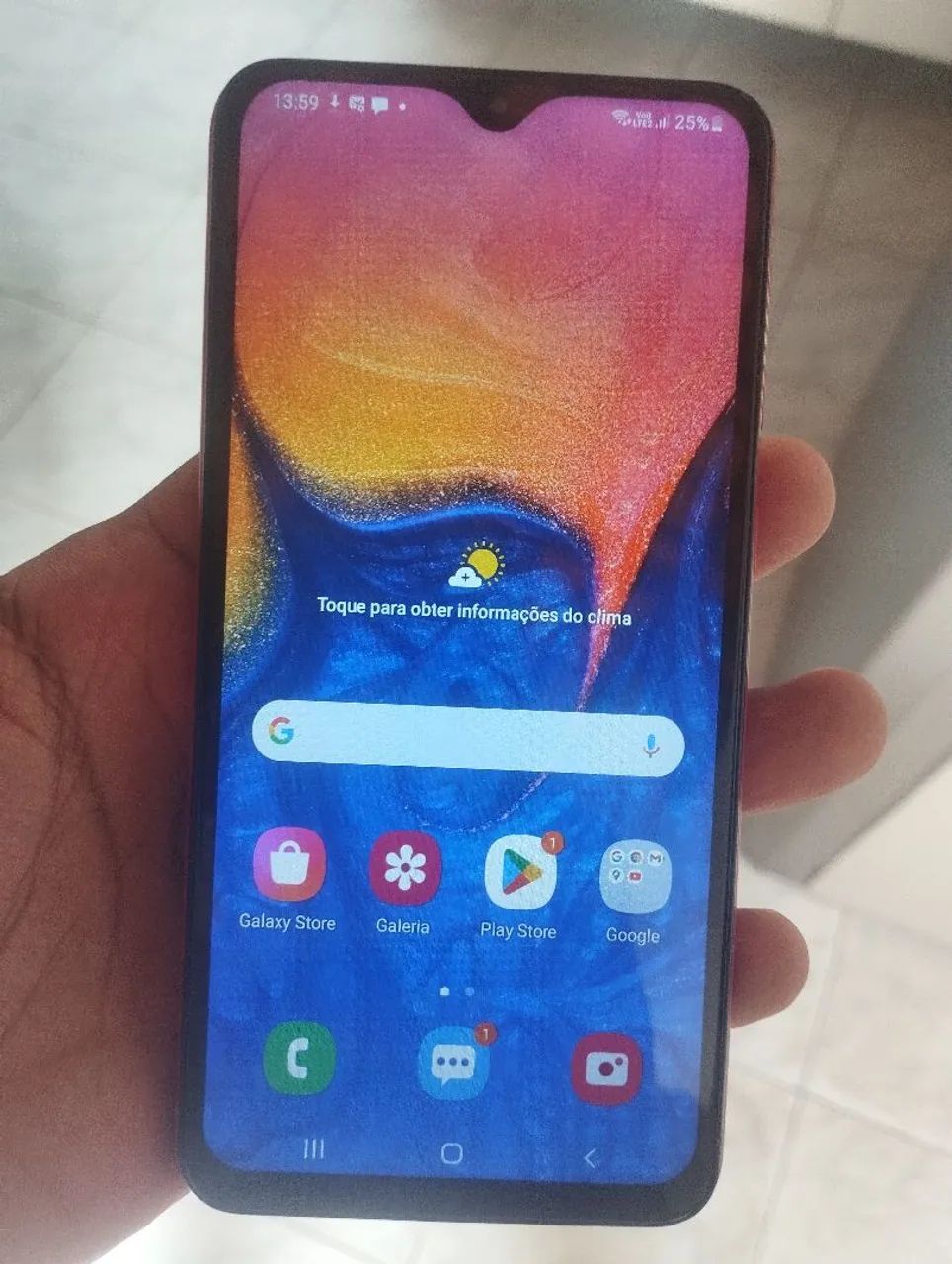 Celular Samsung A10 Funcionando tudo