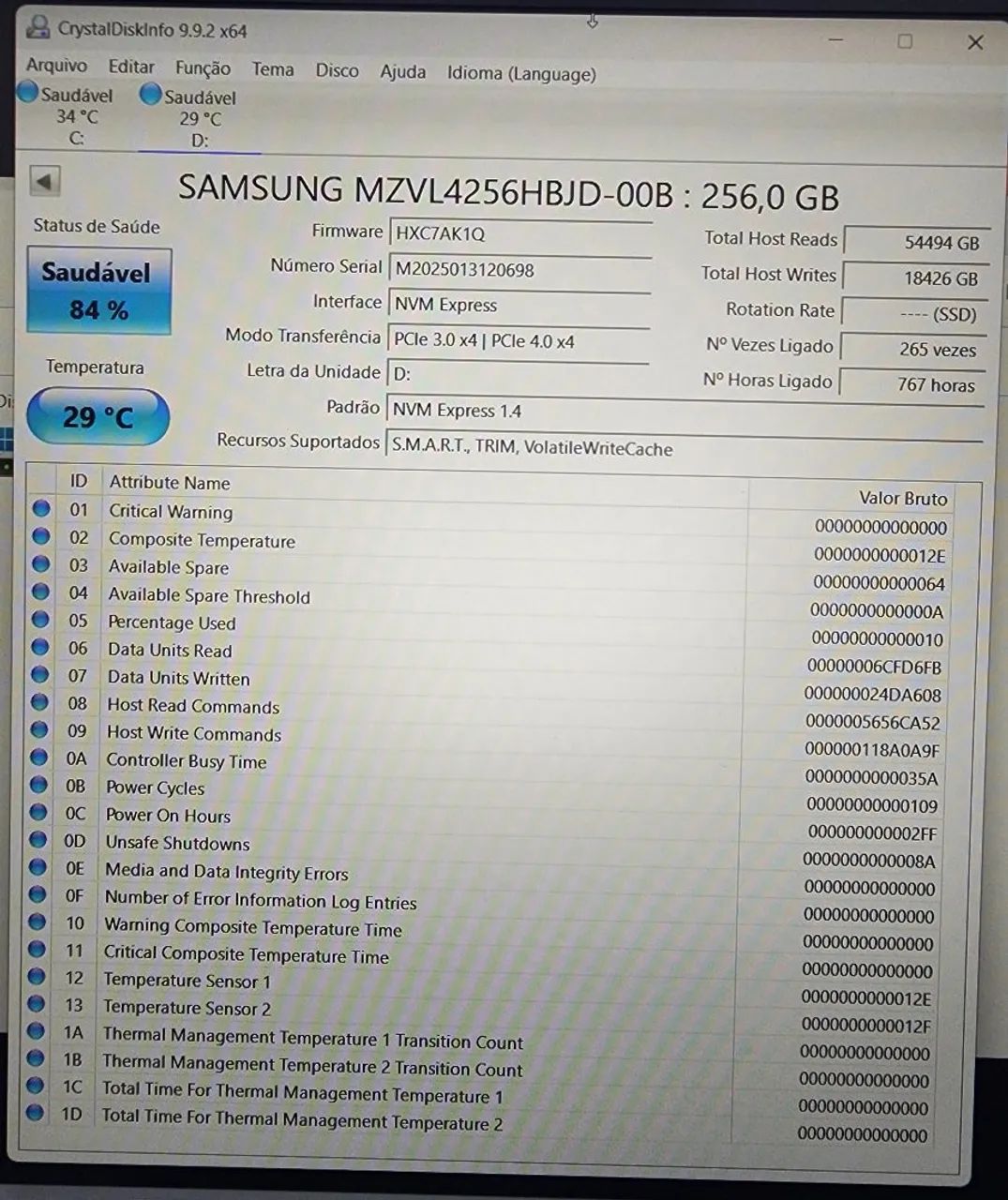 Ssd NVME Samsung 246gb - Foto 4