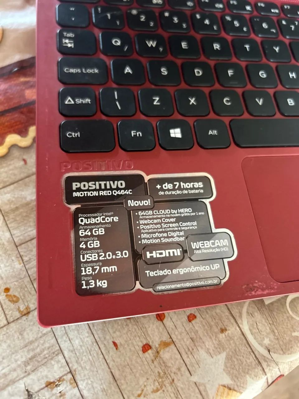 Notebook positivo vermelho 64gb - Foto 3