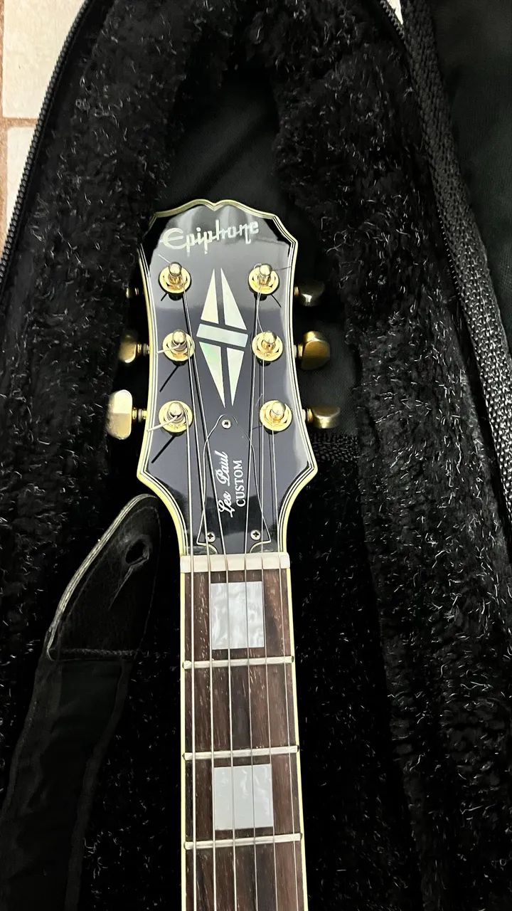 Guitarra Epiphone Custom Black - Foto 2