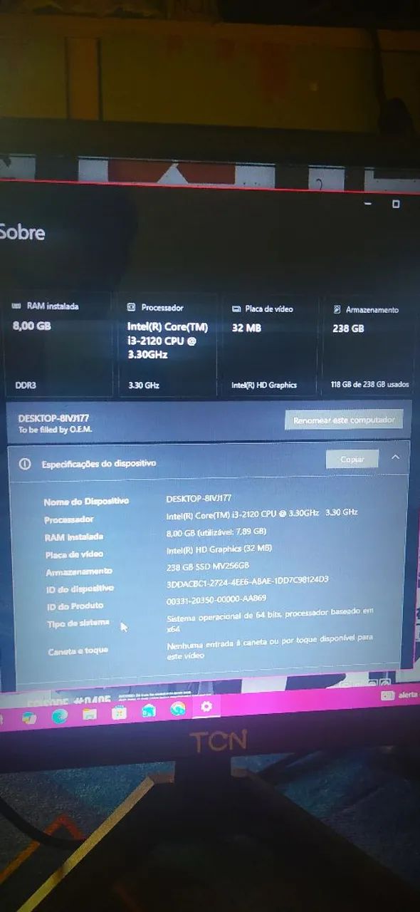 Vendo Pc Completo para Trabalho | Estudo - Foto 3