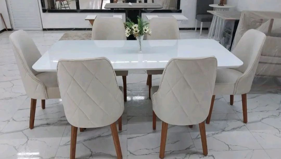 Mesa de jantar 6 cadeiras luxo  - Foto 2