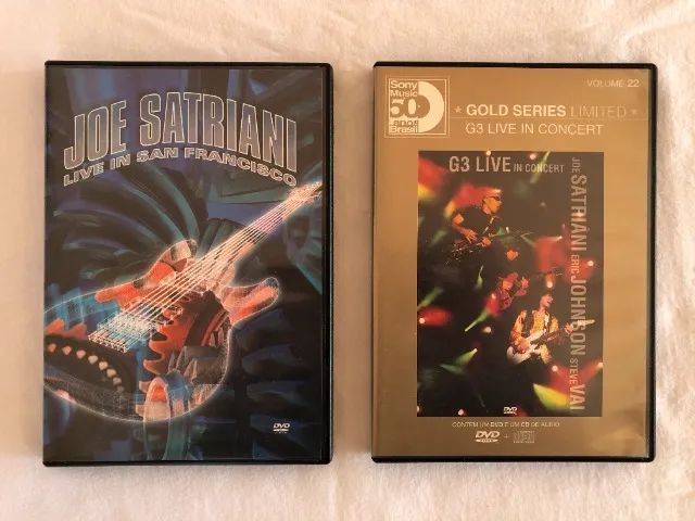 2 Dvd Duplos Joe Satriani - Live In San Francisco + G3 Live - CDs