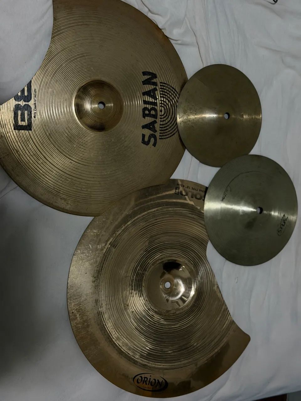 Kit 4 pratos de bateria para efeitos/stack - com avarias - Foto 3