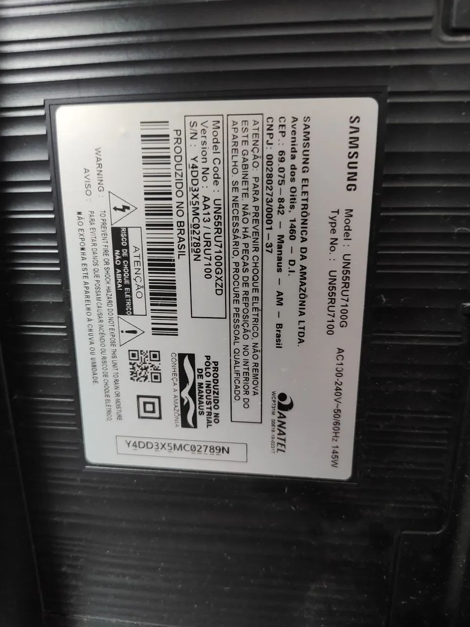 TV Samsung 4k 55 polegadas com display quimado! - Foto 2