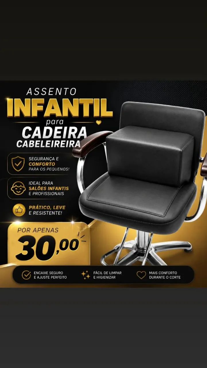 Assento infantil cabeleireira 