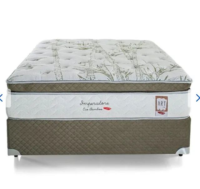 Cama Box Casal Mola Ensacada Imperatore Eco Bamboo Herval  - Foto 3