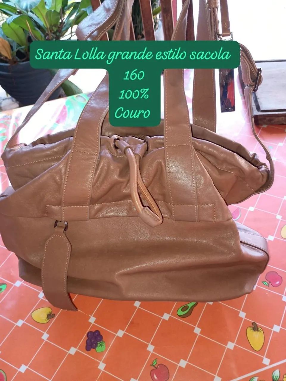 Bolsa Santa Lolla couro original  - Foto 5