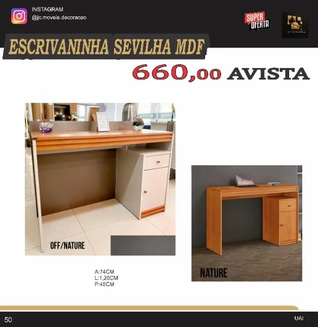 ESCRIVAININHA SEVILHA MDF