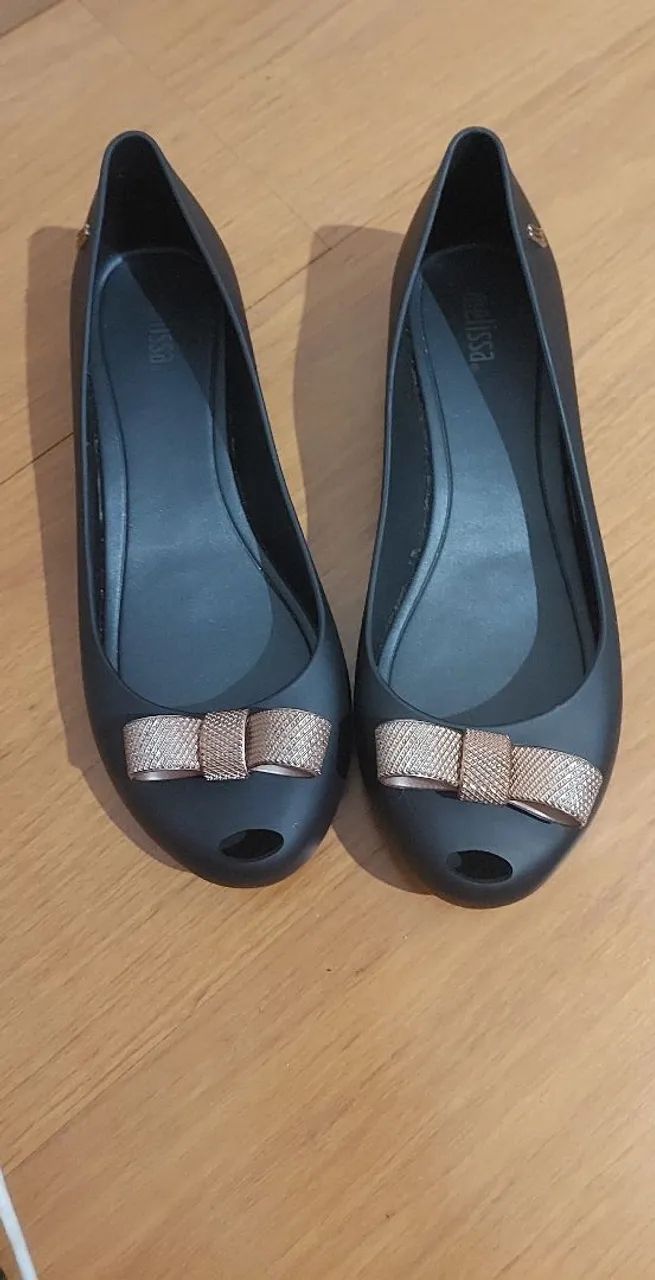 melissa ultragirl bow chrome preta - Foto 4