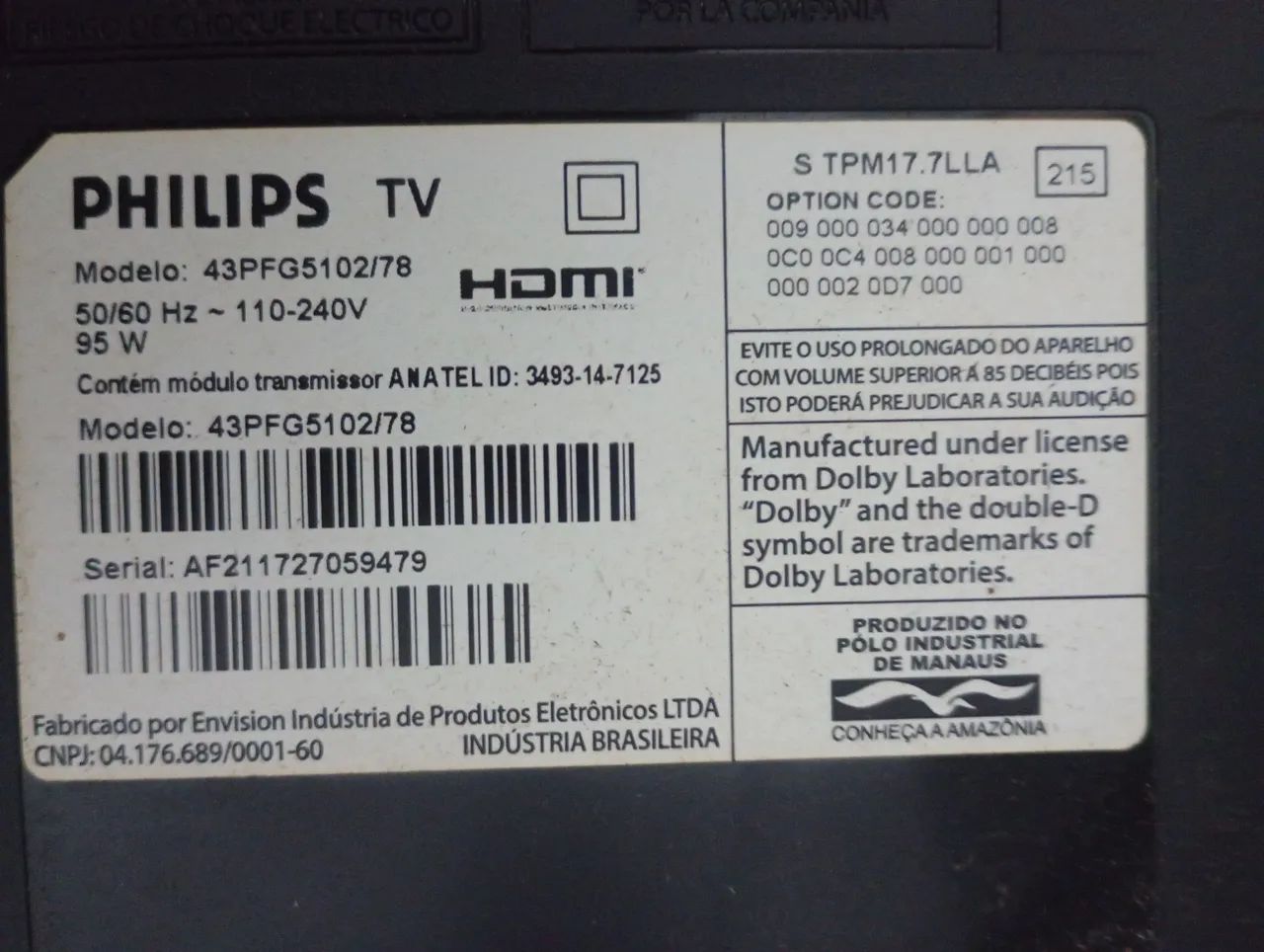 Tv smart 43 polegadas com defeito  - Foto 3