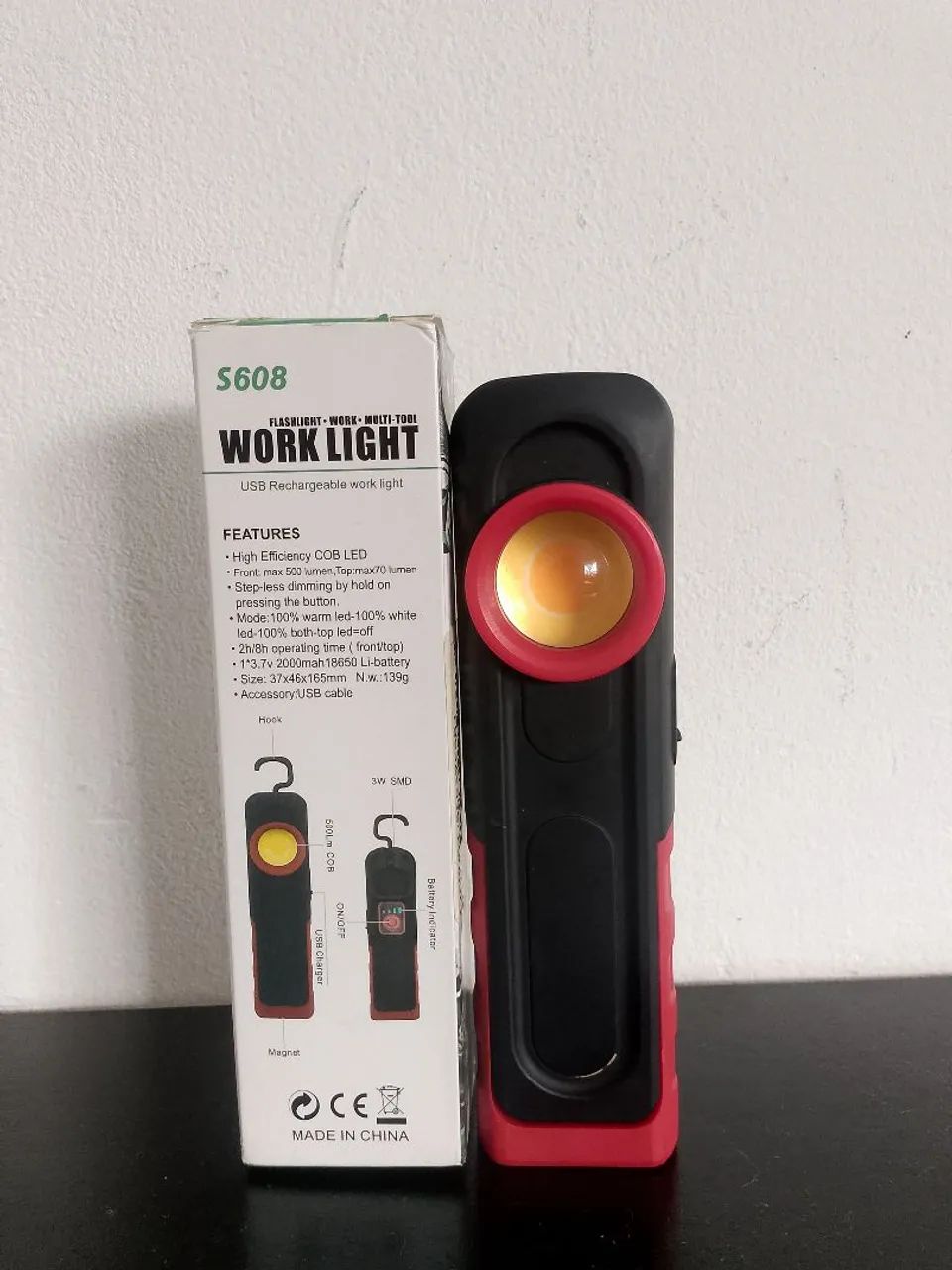 Lanterna S608 LED Potente com Caixa