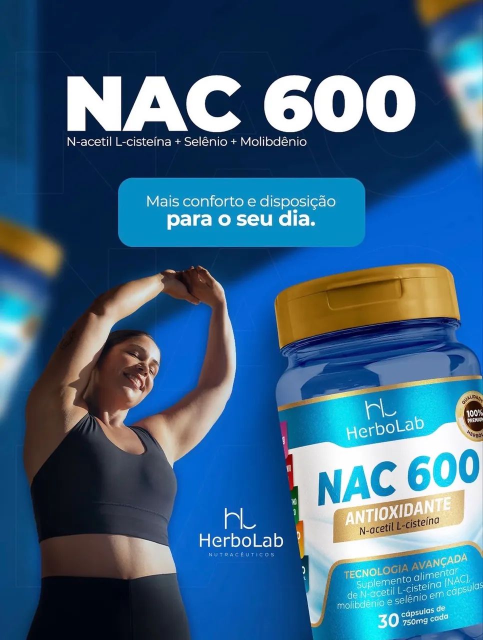 NAC 30 capsulas HERBOLAB - Foto 2