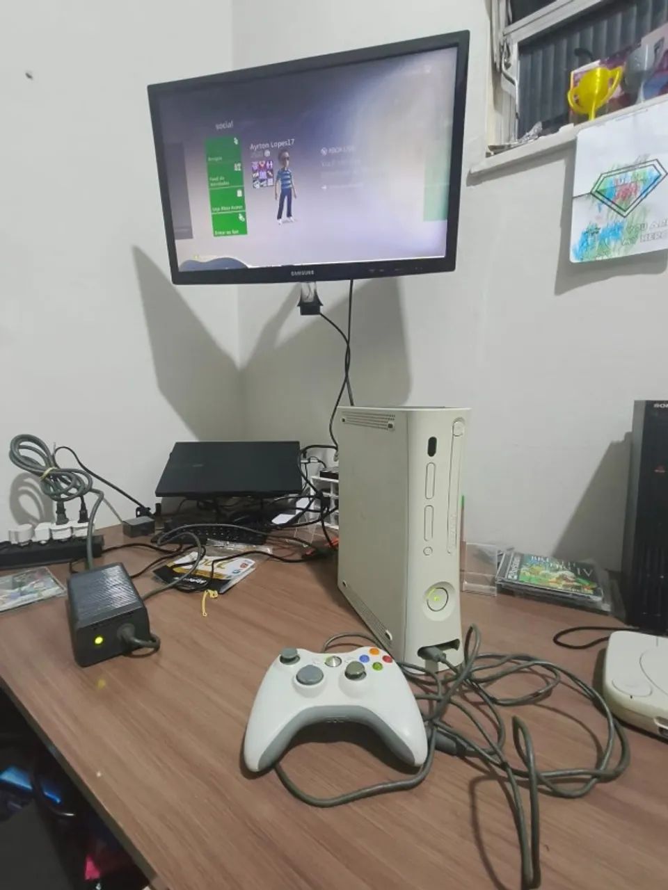 Xbox 360 Fat  - Branco - Foto 2