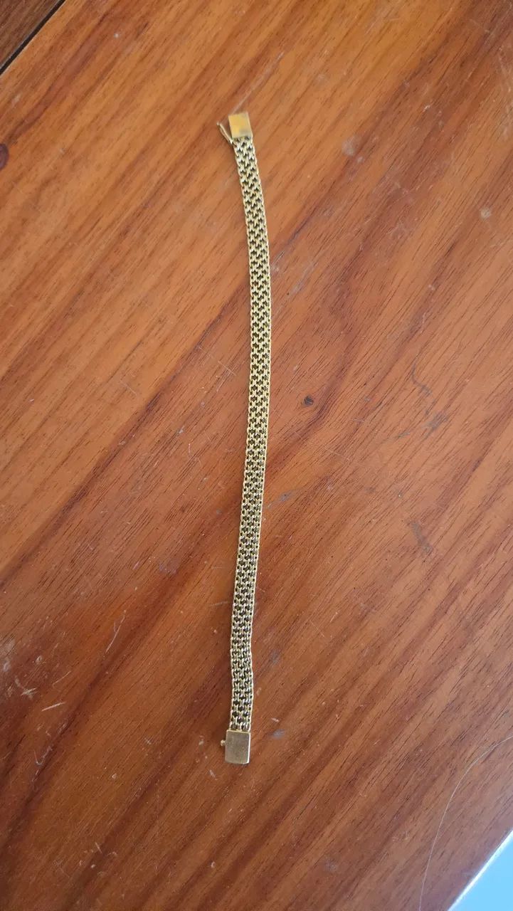 Pulseira em ouro maciço - Foto 2