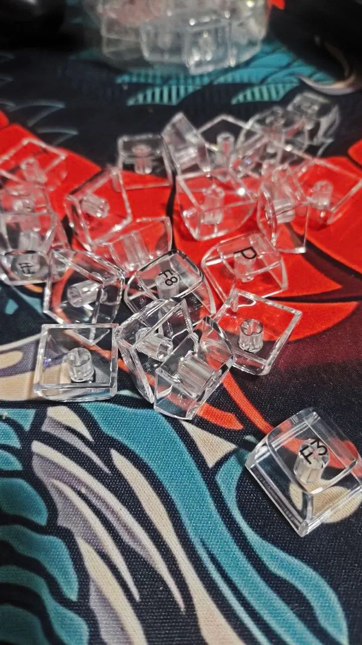 TECLAS/KEYCAPS TRANSPARENTES PARA TECLADO - Foto 3