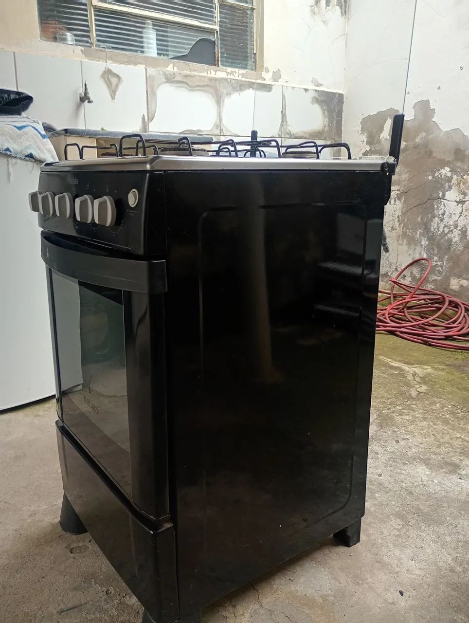 Fogão 4 Bocas Itatiaia Preto Automático Tampa de Vidro e Mesa Inox - Foto 4
