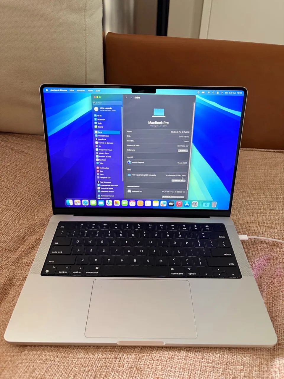 MacBook Pro 14? M3 Pro | 18GB RAM | SSD 1TB | Impecável