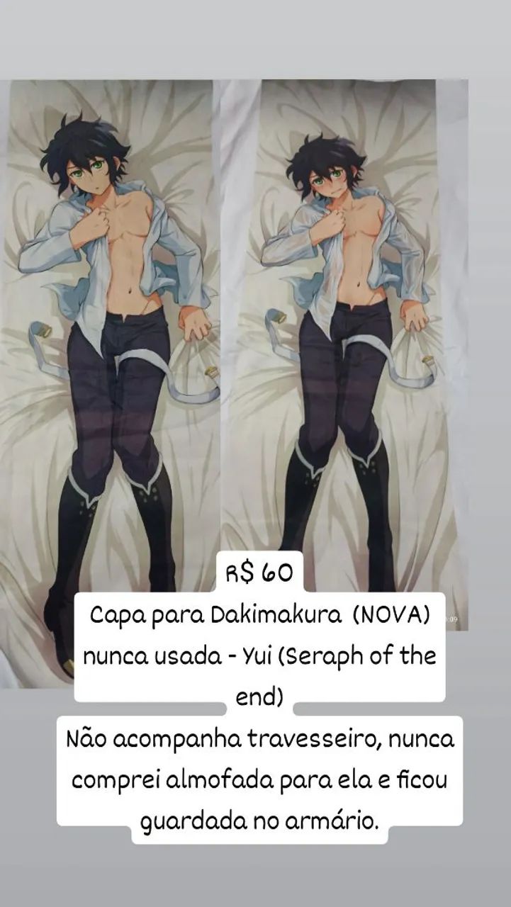 Capa para Dakimakura (NOVA) - Yuichiro Hyakuya 