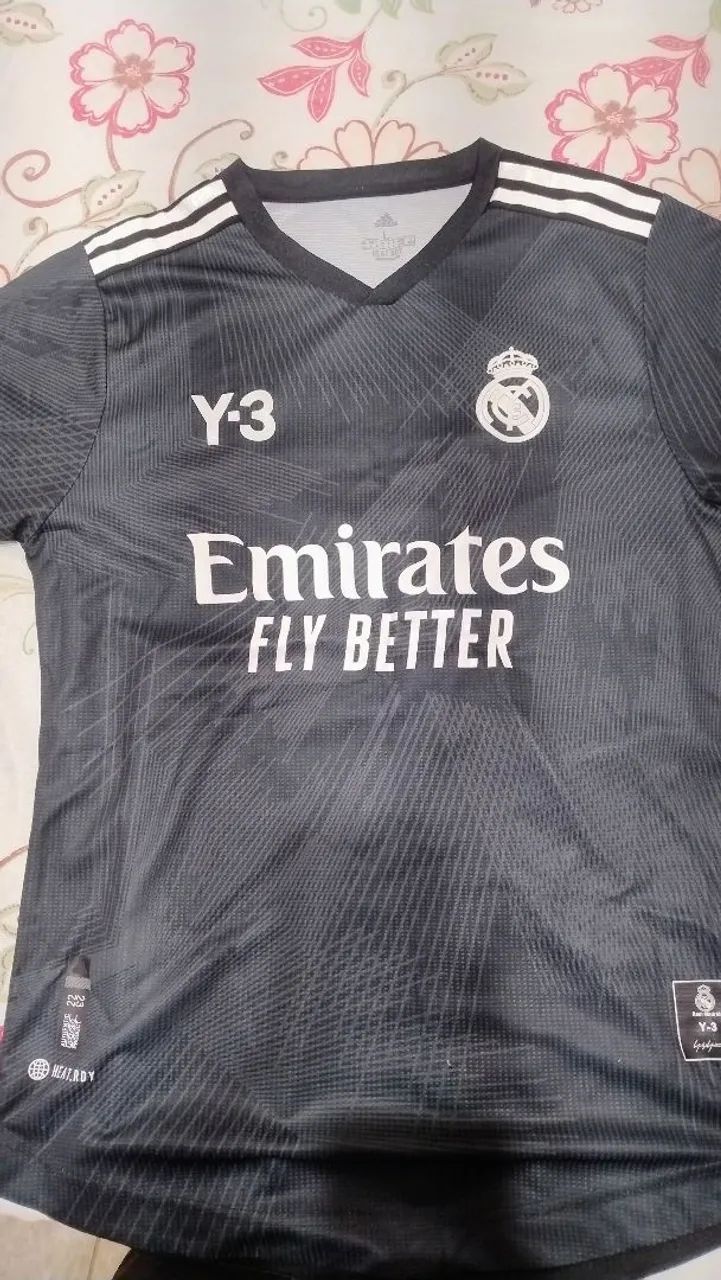 Camisa real Madrid preta y3