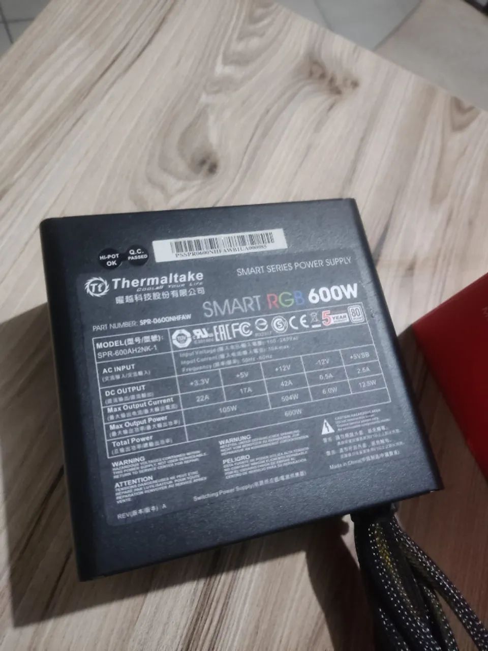 Fonte Thermaltake Smart RGB 600w - Foto 2
