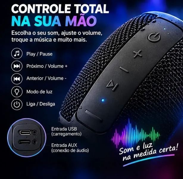 Caixa de som portátil  - Foto 2
