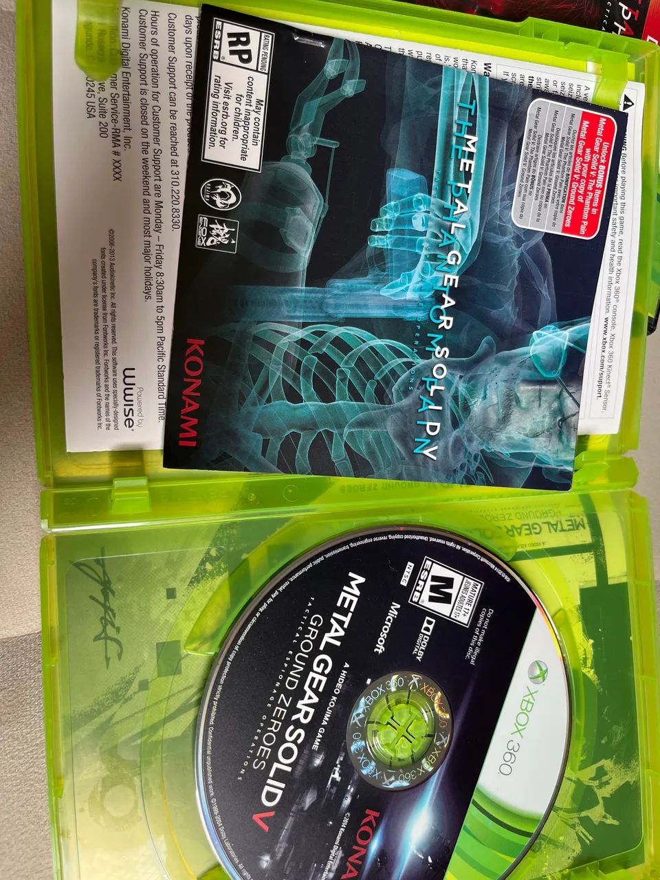 2 games Metal Gear Phantom e Solid V - Xbox 360 Originais e completo  - Foto 4