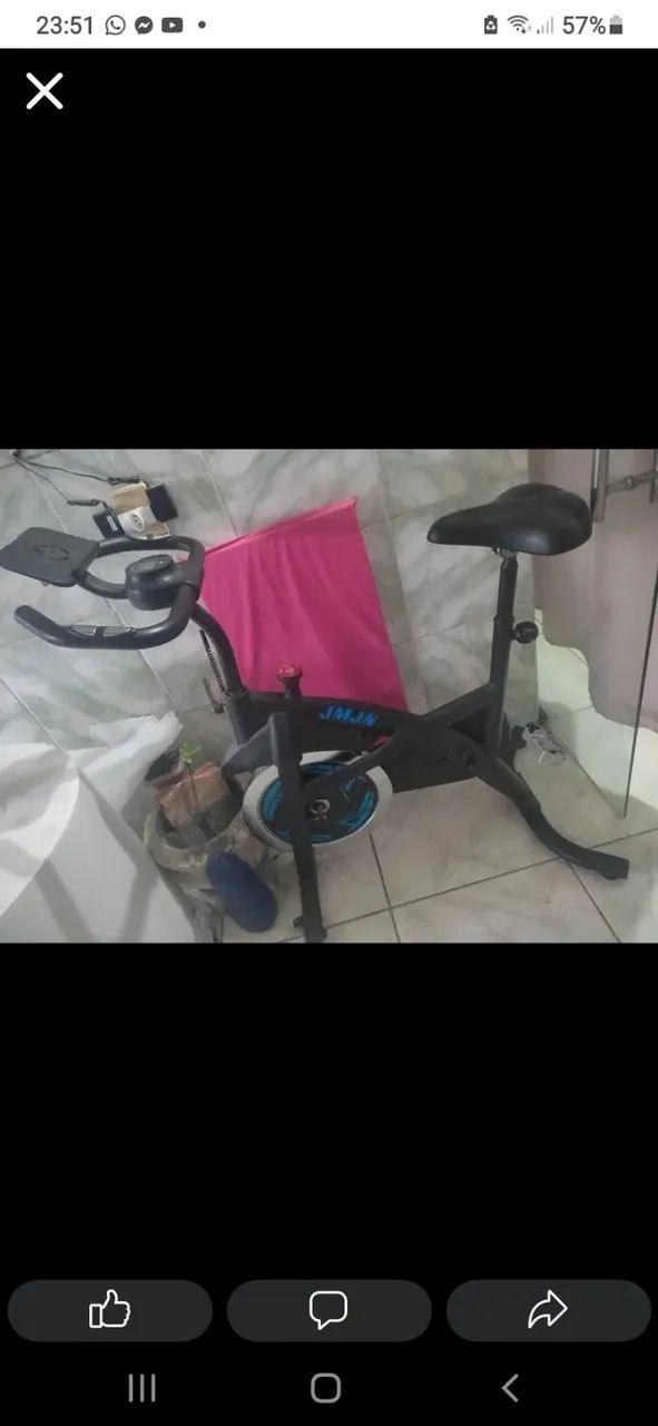 Bicicleta ergometrica profissional 