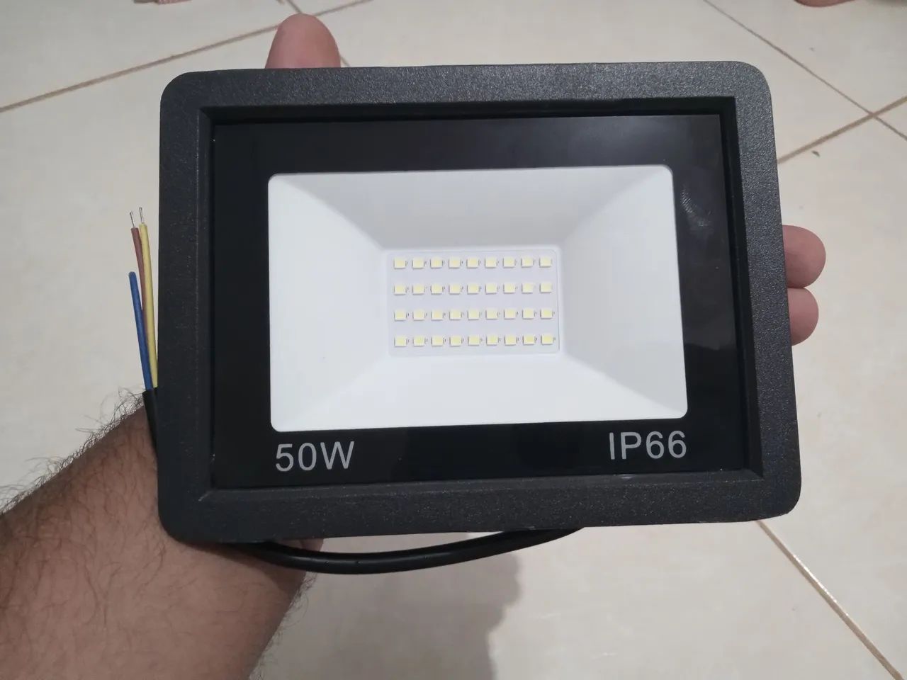 Refletor Leds branco 220v 50w Marca da Jortan - Foto 3
